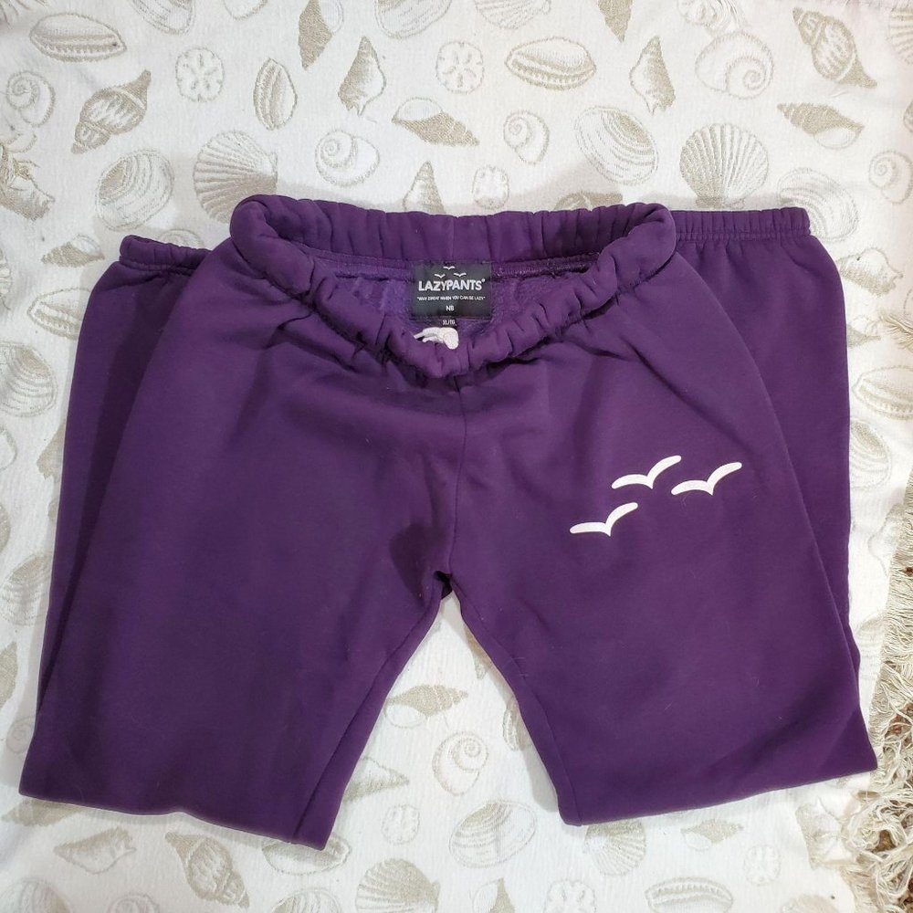 Lazy Pants Womens XL Purple